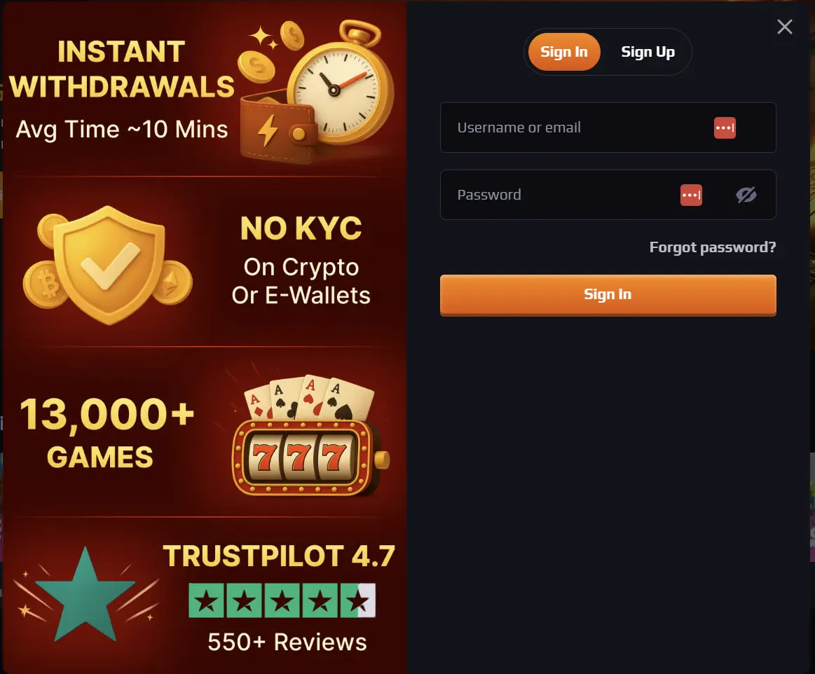 Blazespins login